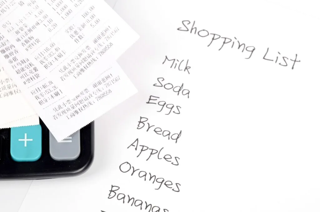 meal planning with a proper grocery list