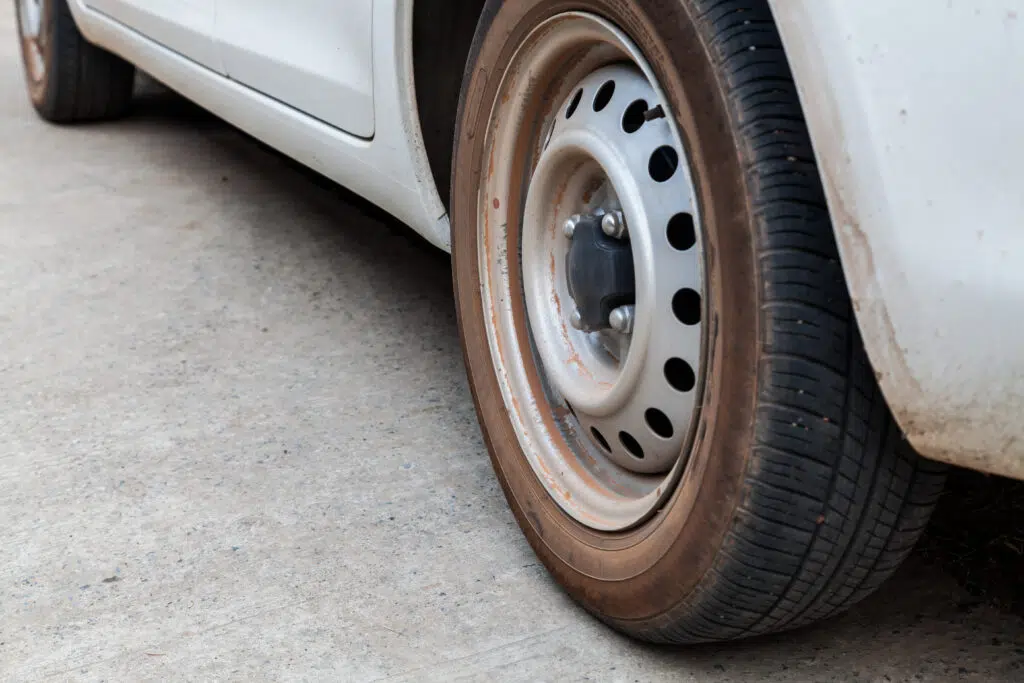 9. Thumping or Banging from the Wheels