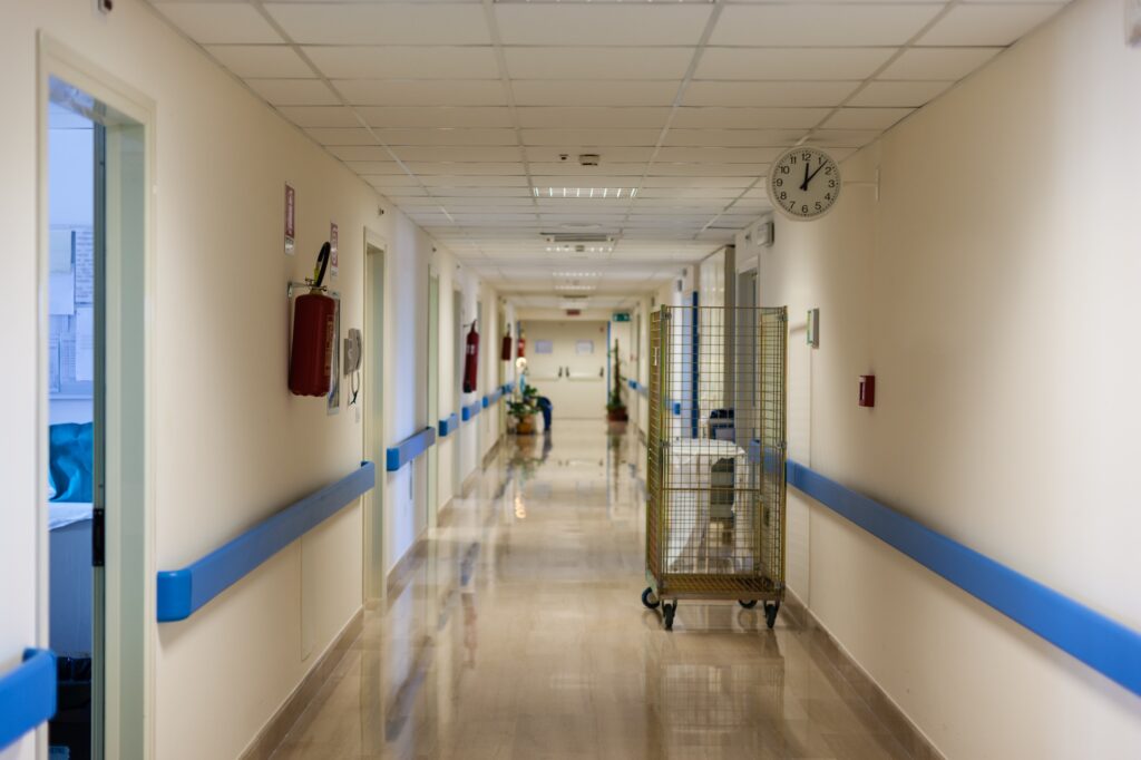 empty hospital hallway