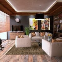 Inviting living room interior featuring modern design with cozy furnishings and stylish decor.